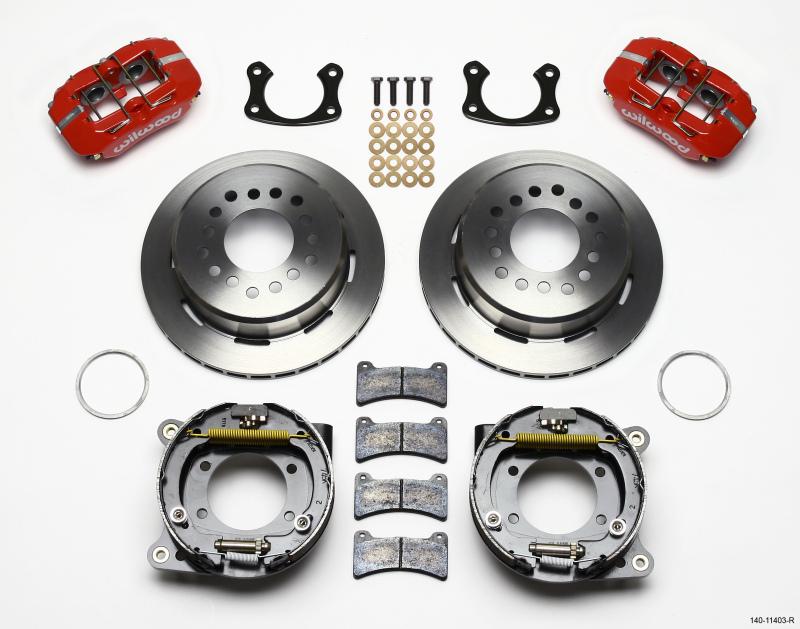 Wilwood Dynapro Low-Profile 11.00in P-Brake Kit - Red Small Ford 2.50in Offset 140-11403-R Main Image