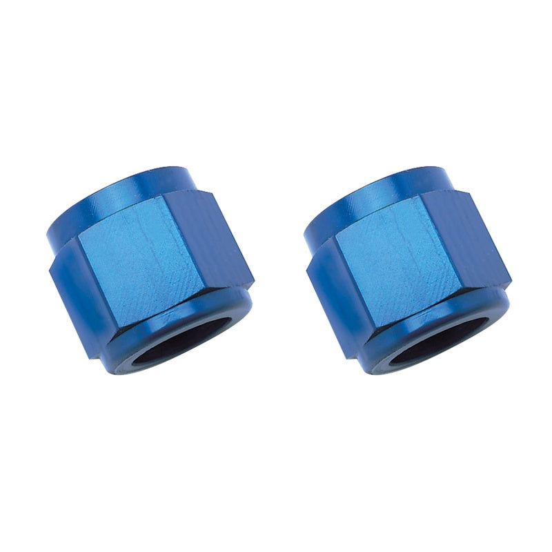 Russell -8 AN Tube Nut Adapters (Blue Finish)