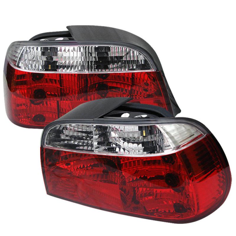 Spyder BMW E38 7-Series 95-01 Crystal Tail Lights Red Clear ALT-YD-BE3895-RC 5000651 Main Image