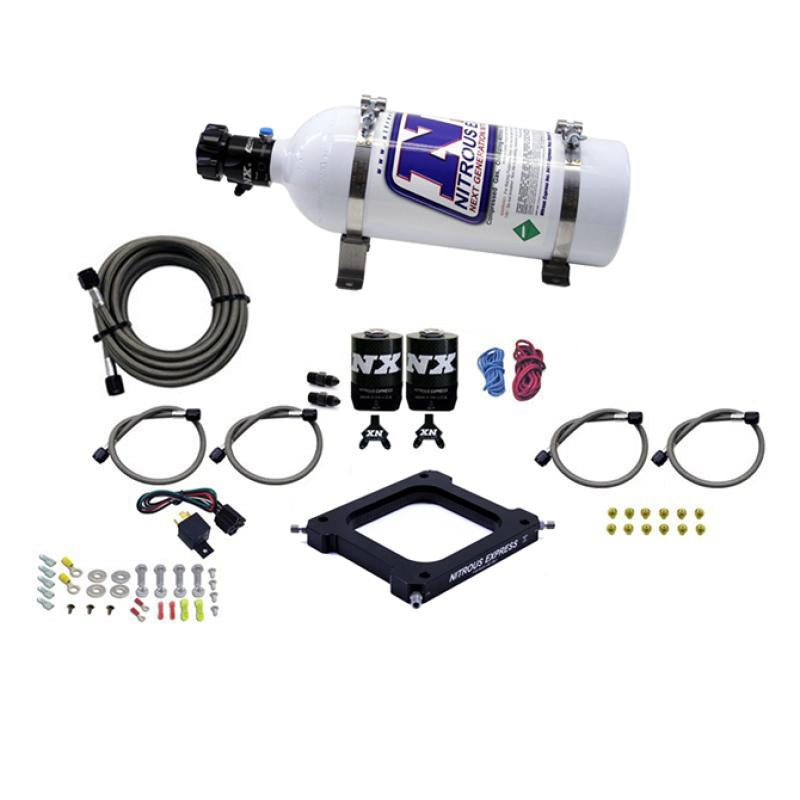 Nitrous Express 4500 Assassin Plate Pro Power Nitrous Kit (100-500HP) w/5lb Bottle 67570-05 Main Image