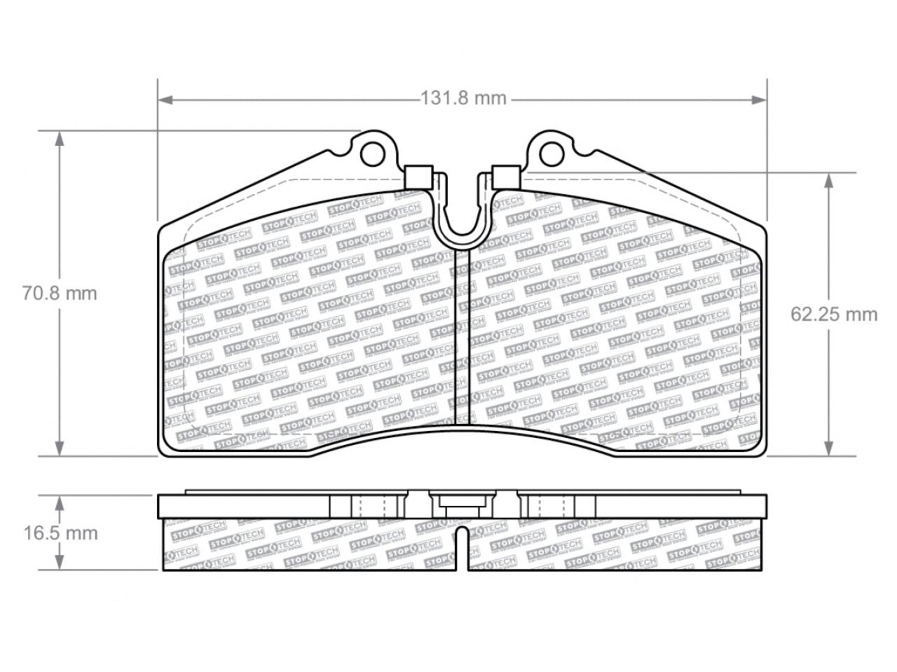 StopTech ST40 Caliper SR32 Compound Race Brake Pads