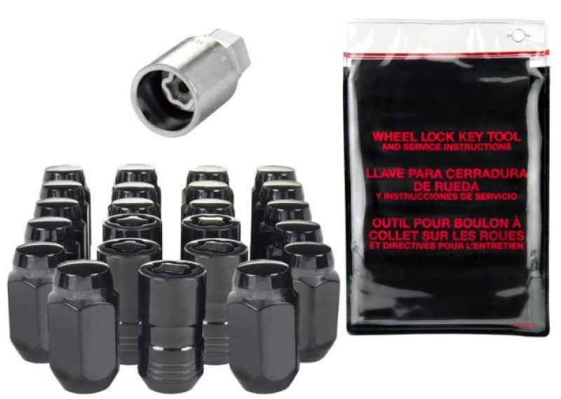 McGard SplineDrive Tuner 23-PC Jeep JL Install Kit w/Locks & Tool (Cone) M14X1.5 / 22m Hex - Black 84585BK