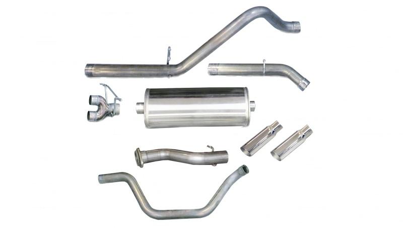 Corsa/dB 07-09 Chevrolet Silverado Crew Cab/Short Bed 1500 6.2L V8 Polished Sport Cat-Back Exhaust 24516 Main Image