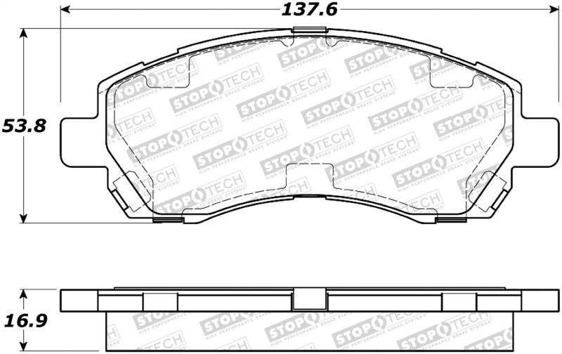 StopTech Street Brake Pads 308.07220 Main Image