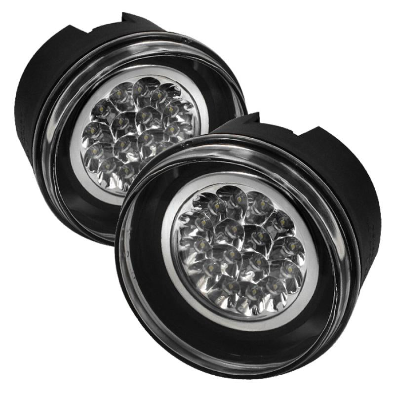 Spyder Jeep Grand Cherokee 05-09/Commander 06-08 LED Fog Lights w/Switch Clear FL-LED-JGC05-C 5015686 Main Image