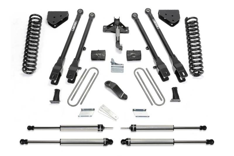 Fabtech 11-13 Ford F450/550 4WD 10 Lug 6in 4 Link System w/DL Shocks K2157DL Main Image