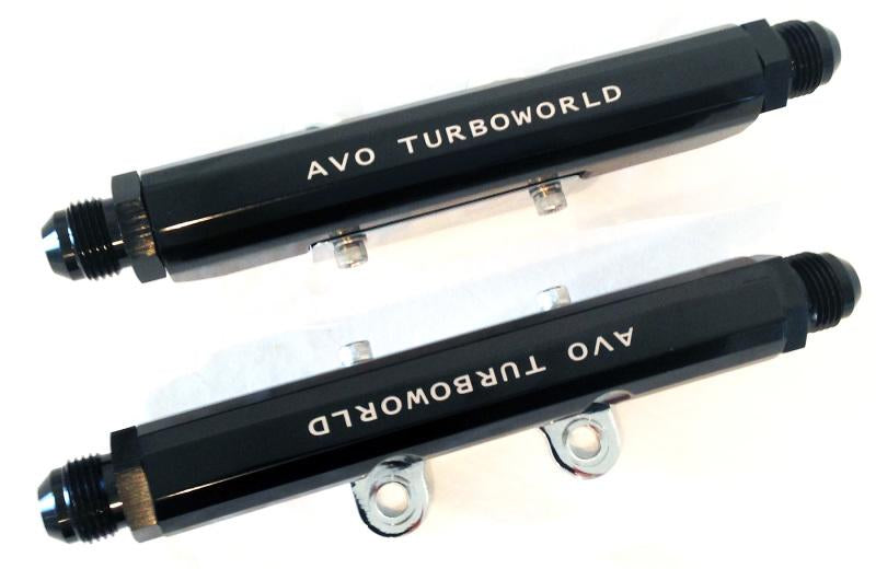 AVO TGV Top Feed Fuel Rail with -6 Fitting In and Out - 06-14 Subaru WRX / 09-13 Subaru FXT (EJ25) S2X01GFLD001J Main Image