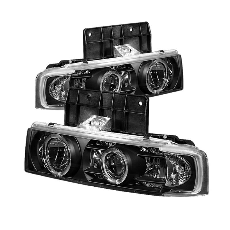 Spyder Chevy Astro 95-05/GMC Safari 95-05 Projector Headlights LED Halo Black PRO-YD-CA95-HL-BK 5009210 Main Image