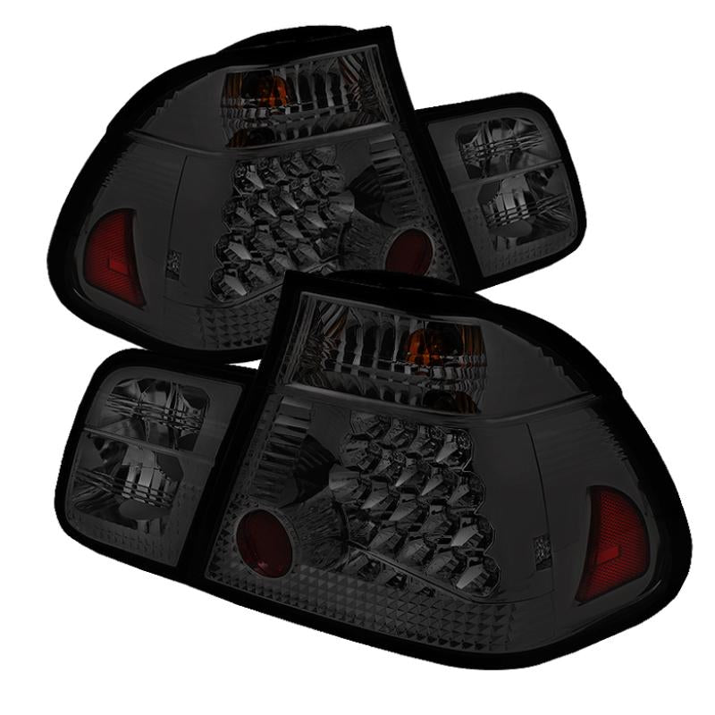 Spyder BMW E46 3-Series 02-05 4Dr Tail Lights Smke ALT-YD-BE4602-4D-LED-SM 5015068 Main Image