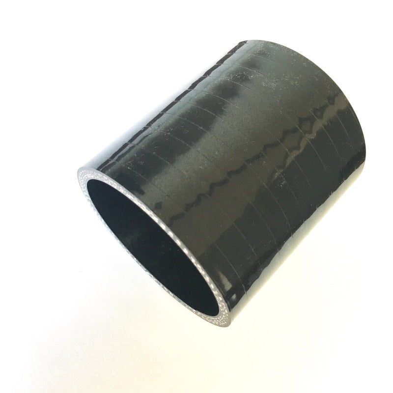 Stainless Bros 2.5in Straight High Temp 4-Ply Reinforced Silicone Coupler - Black 631-06303-0401