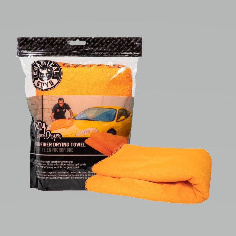 Chemical Guys Fatty Super Dryer Microfiber Drying Towel - 25in x 34in - Orange (P12) MIC881