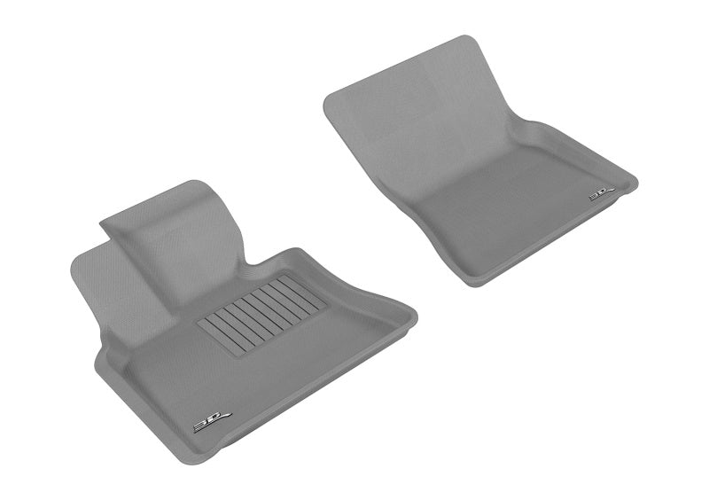 3D MAXpider 2007-2013 BMW X5/X6 E70/E71 Kagu 1st Row Floormat - Gray L1BM05111501