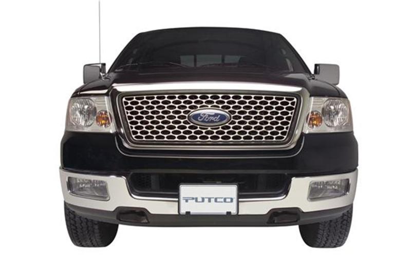 Putco 99-02 Ford Expedition (Oval Pattern w/ Logo CutOut) Designer FX Grilles 64402 Main Image