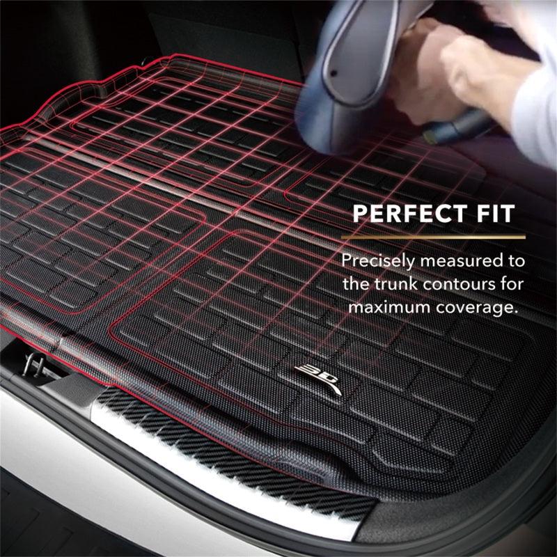 3D MAXpider 2021 Mustang Mach-E Kagu Front Cargo Liner - Black M1FR1391309