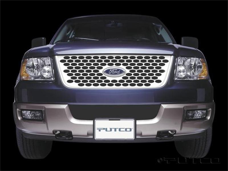 Putco 03-06 Ford Expedition (Oval Pattern w/ Logo CutOut) Designer FX Grilles 64403 Main Image