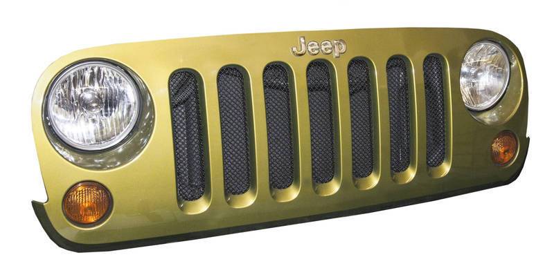 DV8 Offroad 2007-2018 Jeep JK Black Mesh Grille D-JP-190010-BK Main Image