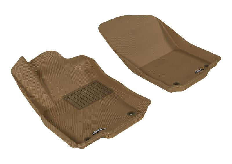 3D MAXpider 2012-2018 Mercedes-Benz GLE-Class/GLS-Class/ML-Class Kagu 1st Row Floormat - Tan L1MB02911502 Main Image