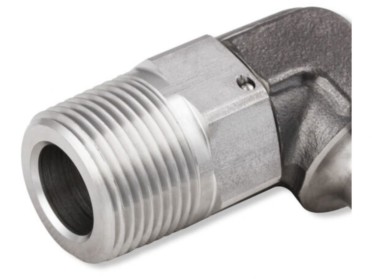 Earl's 90 Degree Hose Barb w/ Swivel. 5/8" Hose, 3/4" NPT Male.