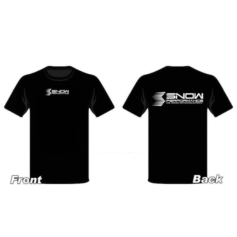 Snow Performance T-shirt Black w/White Logo - Medium SNO-19110M Main Image