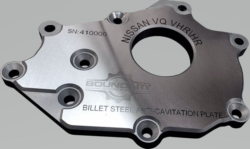 Boundary Nissan VQ 3.5L/3.7L VHR Billet Back Plate VQ-BBP-VHR