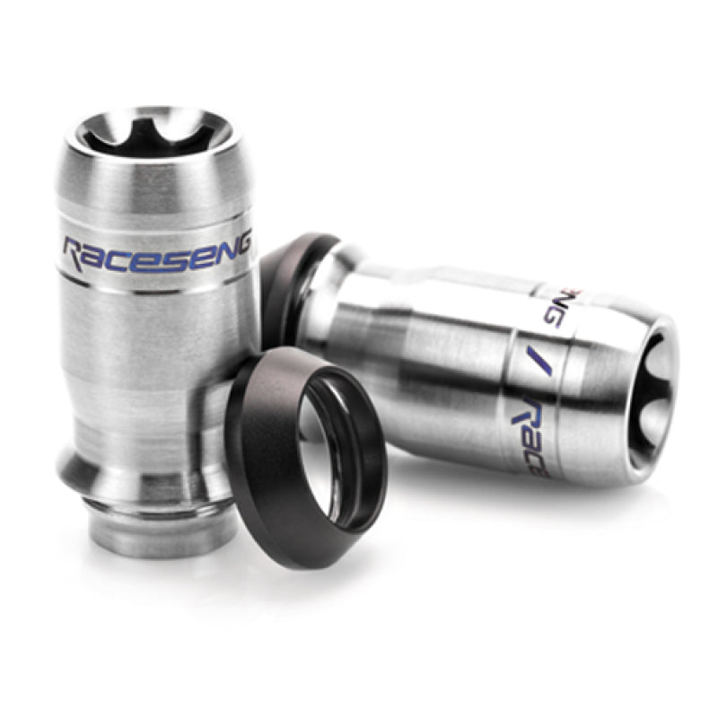 Raceseng TNR-1 Titanium Lug Nut (Single) - M12x1.25mm / Conical 60 Deg. Floating Seat - Brushed 010230BR-010216