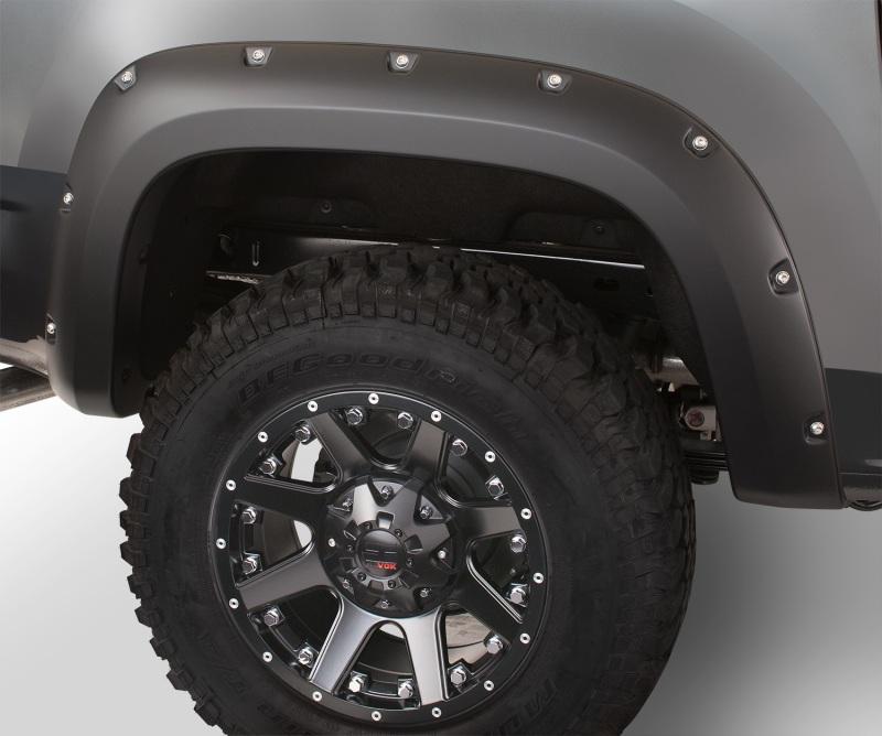 Bushwacker 2019 GMC Sierra 1500 Pocket Style Flares 2pc. Rear - Black 40102-02 Main Image