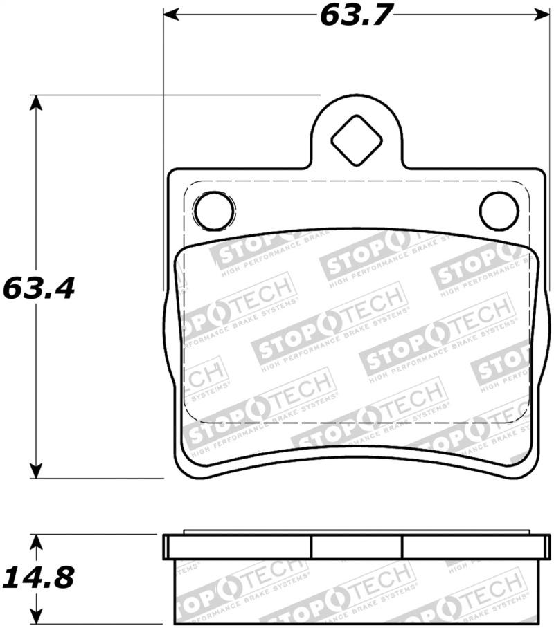 StopTech Street Brake Pads 308.07390 Main Image