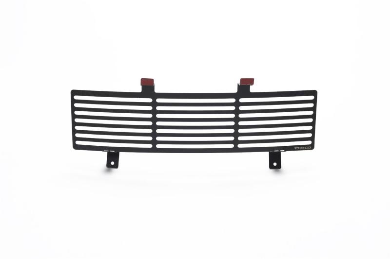 Putco 11-16 Ford SuperDuty - Stainless Steel Black Bar Design Bumper Grille Inserts 87165 Main Image