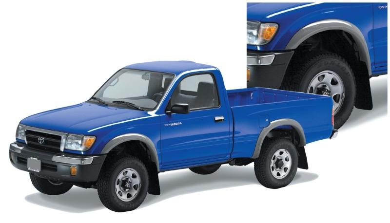 Bushwacker 95-04 Toyota Tacoma Fleetside Extend-A-Fender Style Flares 4pc w/ 4WD Only - Black 31911-11 Main Image