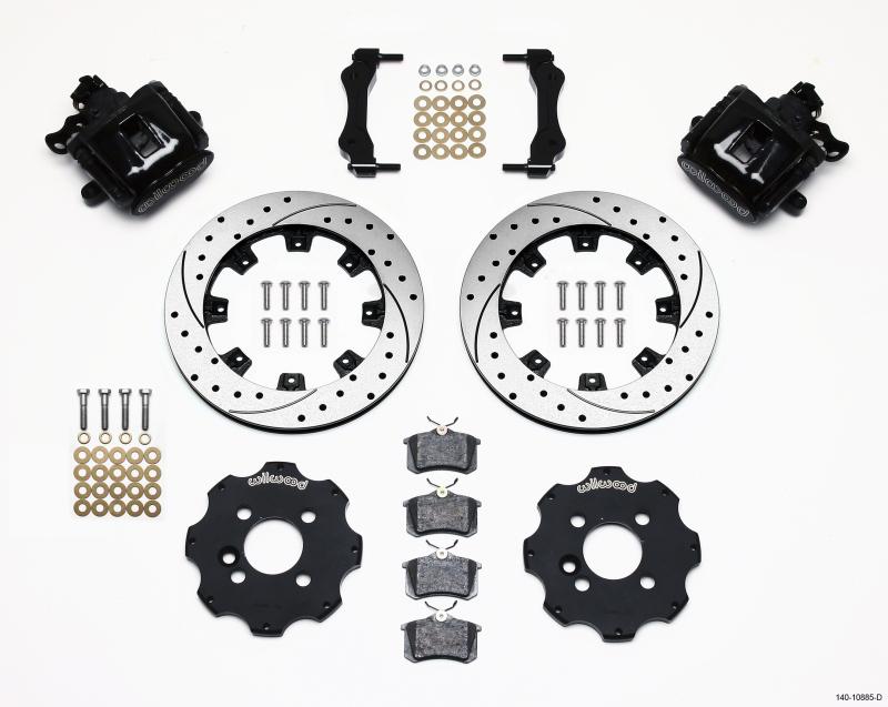 Wilwood Combination Parking Brake Rear Kit 11.75in Drilled Mini Cooper 140-10885-D Main Image