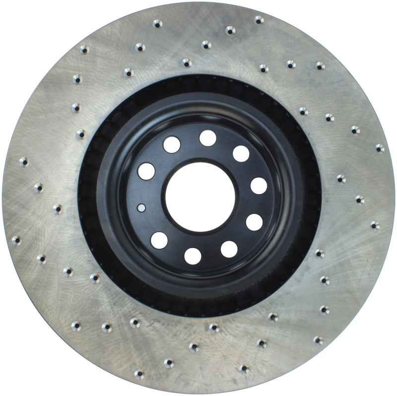 StopTech Sport Cryo Cross Drilled Brake Rotor; Front Left