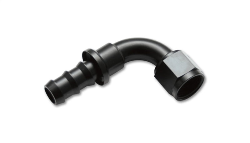 Vibrant Push-On 90 Deg Hose End Fitting-4AN- Aluminum