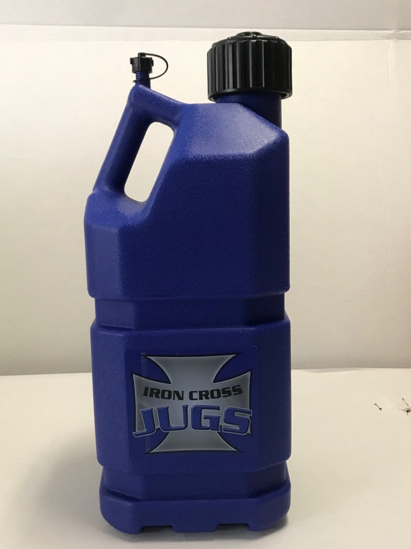 Iron Cross 5 Gallon Utility Jug - Blue - 4 Pack 5003BP