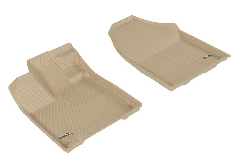 3D MAXpider 2017-2020 Honda Ridgeline Kagu 1st Row Floormat - Tan L1HD08311502 Main Image