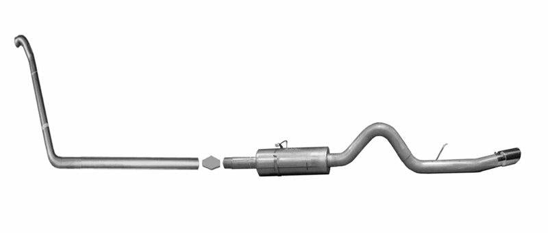 Gibson 99-03 Ford F-250 Super Duty Lariat 7.3L 4in Turbo-Back Single Exhaust - Stainless 619505 Main Image