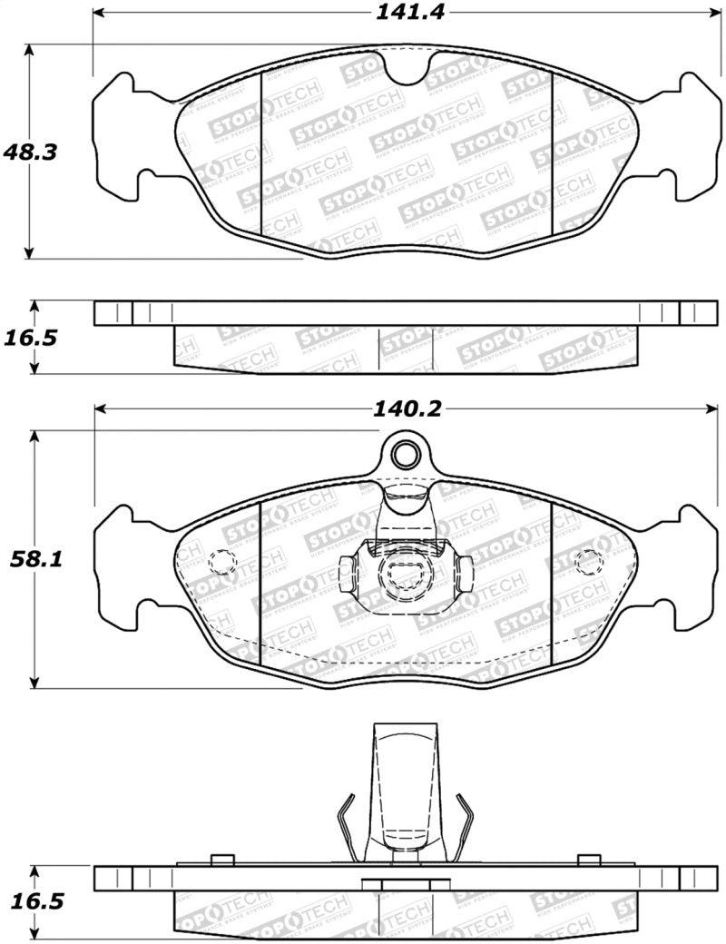 StopTech Street Brake Pads 308.06881 Main Image