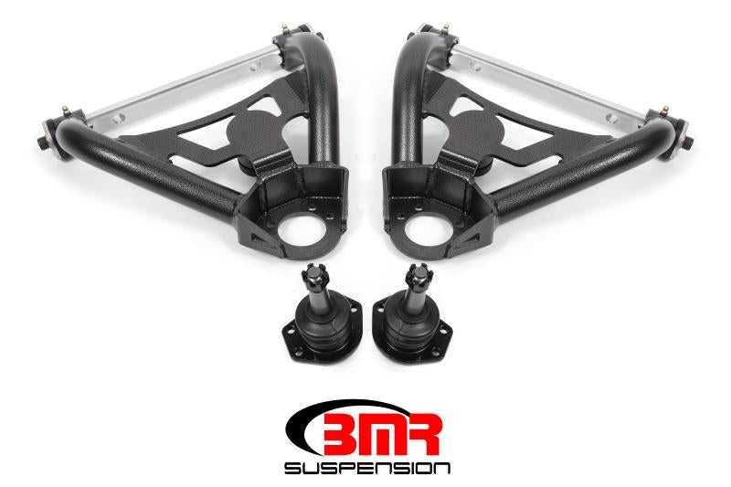 BMR 64-72 A-Body Pro-Touring Upper A-Arms w/ Tall Ball Joint (Delrin) - Black Hammertone AA028H Main Image