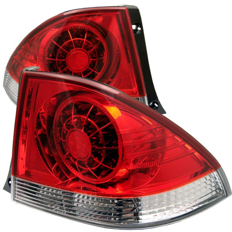 Spyder Lexus IS 300 01-03 LED Tail Lights Red Clear ALT-YD-LIS300-LED-RC 5005823 Main Image