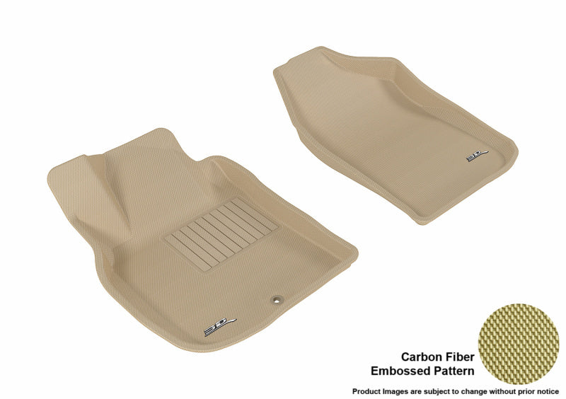 3D MAXpider 2005-2010 Chevrolet Cobalt Kagu 1st Row Floormat - Tan L1CH01611502