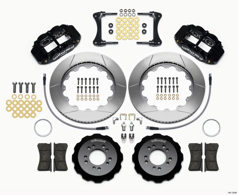 Wilwood Narrow Superlite 6R Front Hat Kit 14.00in 2008-up Hyundai Genesis Coupe w/Lines 140-13044 Main Image