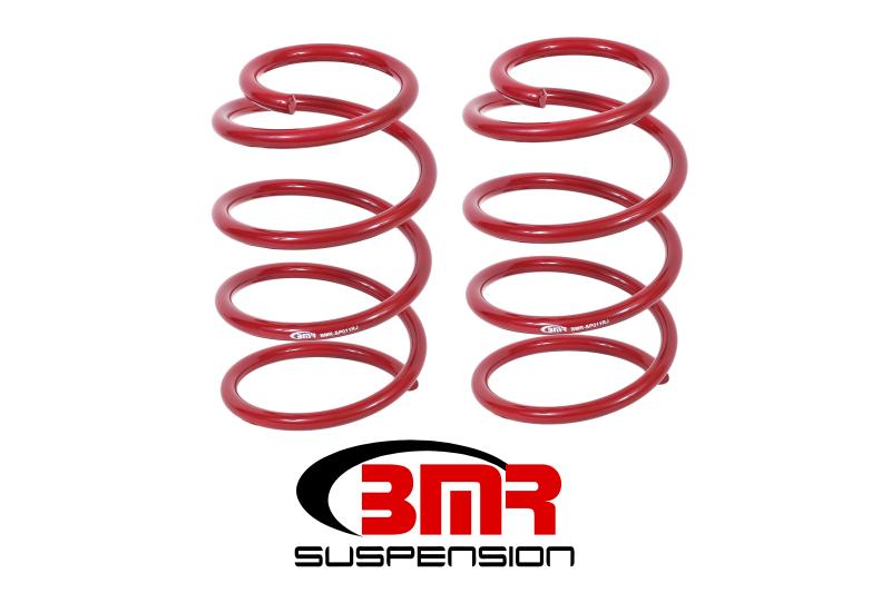 BMR 05-14 S197 Mustang GT Front Performance Version Lowering Springs - Red SP011R Main Image