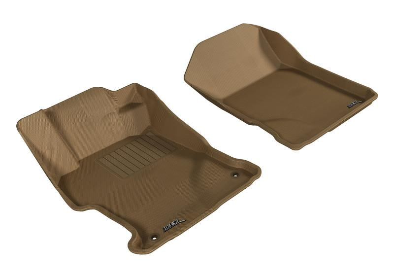 3D MAXpider 2012-2013 Honda Civic Kagu 1st Row Floormat - Tan L1HD04111502 Main Image