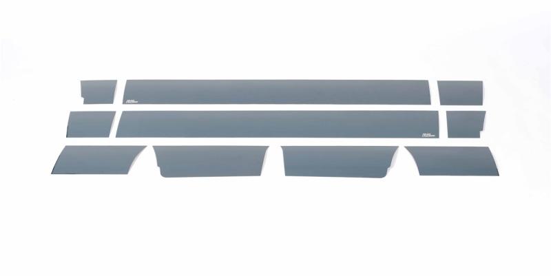 Putco 09-14 Ford F-150 Reg Cab 5.5ft Box - 7in Wide (10pcs) Black Platinum Rocker Panels 9751412BP Main Image