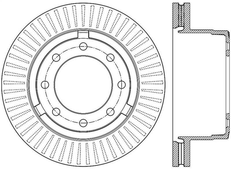 StopTech Power Slot 12-13 Ford F-250/F-350 Rear Right Slotted Rotor 126.65143SR Main Image