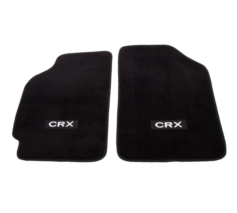 NRG Floor Mats - 88-91 Honda Civic w/ "CRX" Logo (2 pieces)