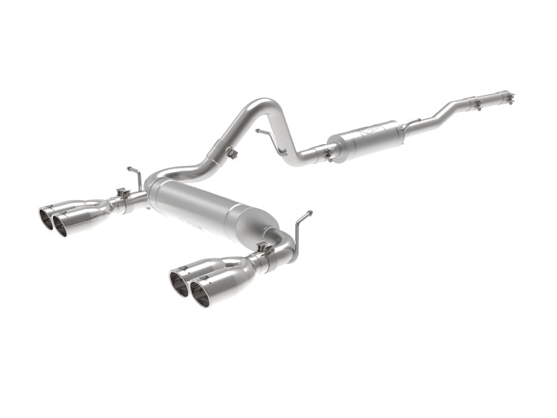 aFe Vulcan Series 2.5in 304SS Cat-Back Exhaust 07-18 Jeep Wrangler (JK) V6-3.6/3.8L w/ Polished Tips 49-38087-P