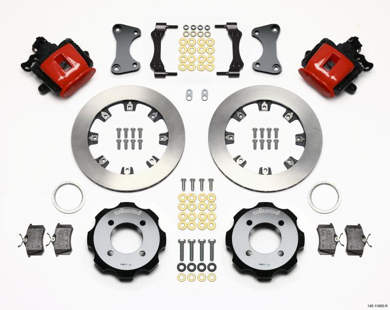 Wilwood Combination Parking Brake Rear Kit 11.75in Red 2011 Fiesta Rear 140-11900-R Main Image