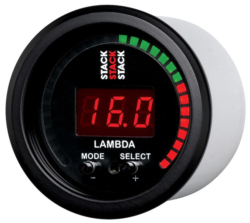 Autometer Stack Instruments 52mm Wideband Air-Fuel Ratio (LAMBDA) Gauge - Black ST3403