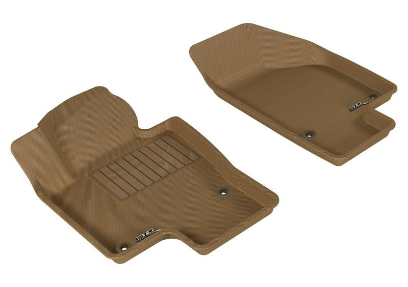 3D MAXpider 2006-2010 Volkswagen Passat Kagu 1st Row Floormat - Tan L1VW01511502 Main Image