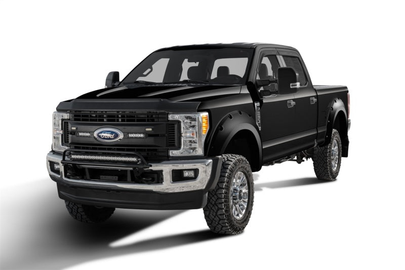 Bushwacker 17-20 Ford F-250 Super Duty / F-350 Super Duty Pocket Style Flares 4pc - Agate Black Met 20942-32